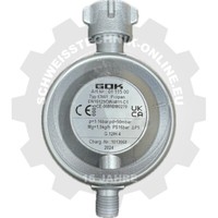 GOK Niederdruckregler 50Mbar 1,5Kg/H Typ EN61 Campingregler Gasregler
