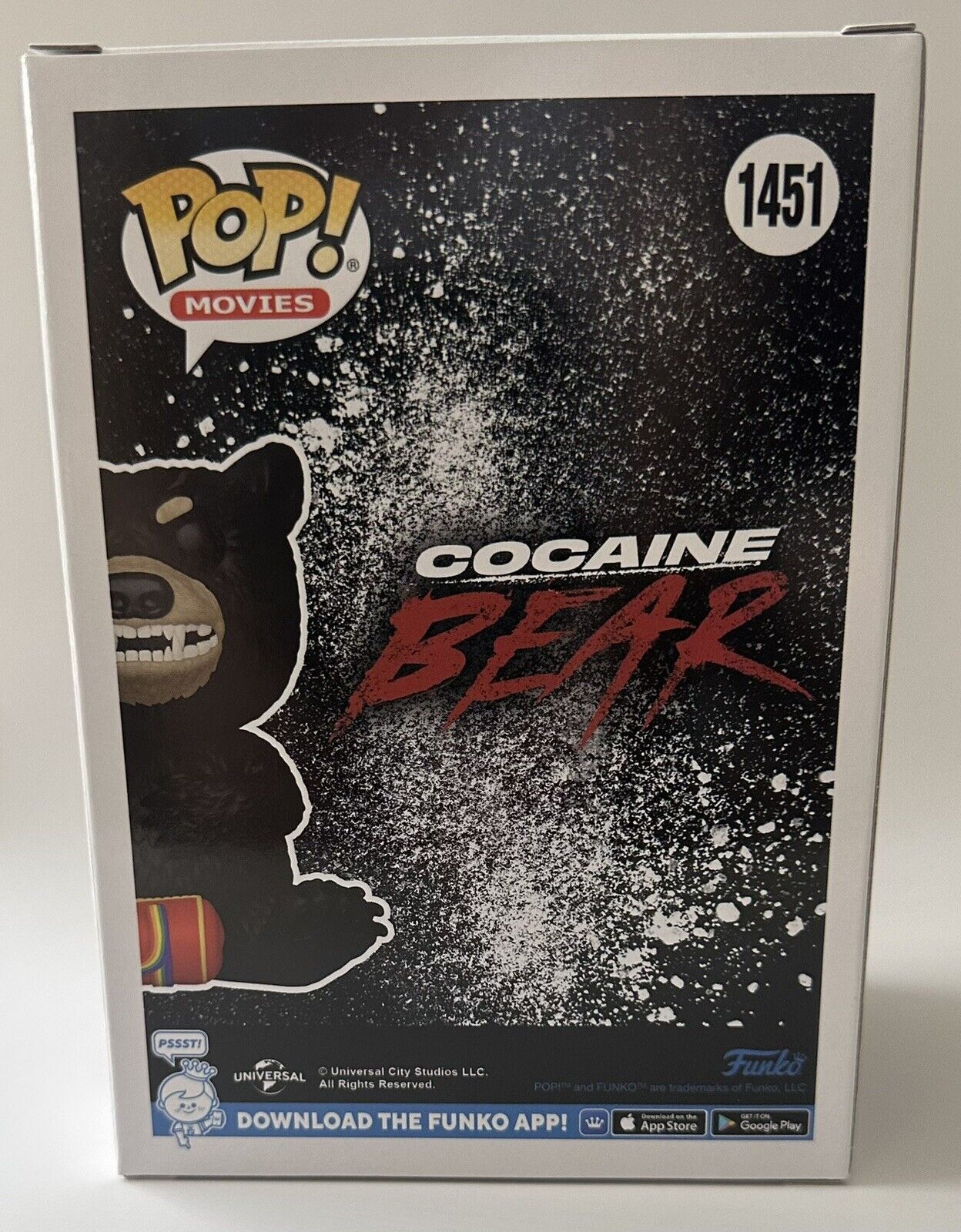 Funko Pop! Filme O Urso do Pó Branco Cocaine Bear 1451 Exclusivo