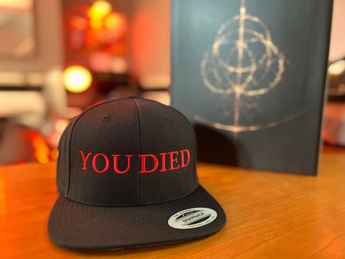 Gorra gorra Elden Ring You Died Souls From Death Screen Snapback de Rev-Level - Imagen 7 de 7