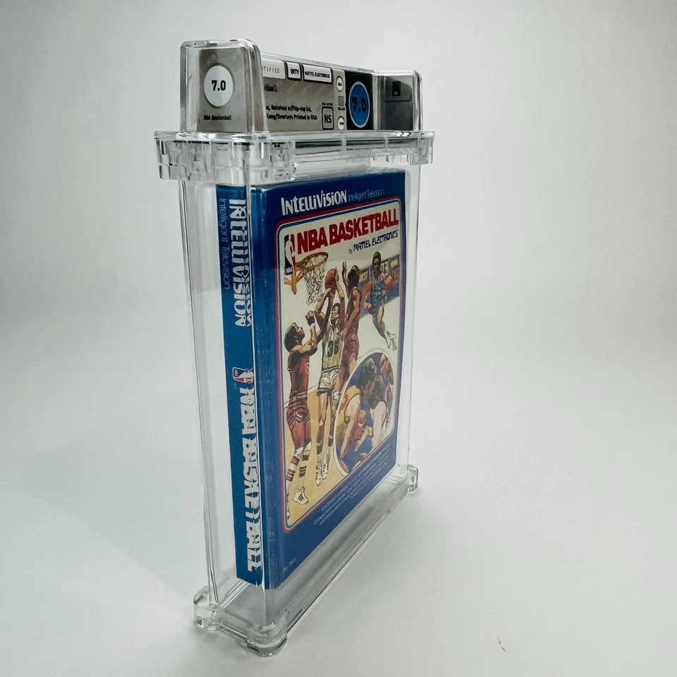 NBA Basketball - Intellivision, 1979 Mattel Blue Box NIB Sealed WOW! WATA 7.0 NS - Image 3 of 4