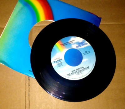 BOB SEGE AND THE SILVER BULLET BAND The Aftermath/Shakedown MCA 45 RPM L@@K!