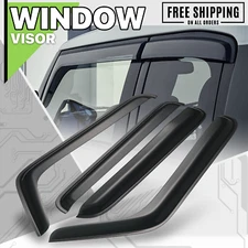 Smoke Window Visor Shade Vent Rain Wind Deflector Guard fit 07-14 Jeep Wrangler