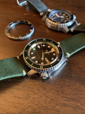 Seiko SKX007 Mod Gold and Green NH36 movement | eBay