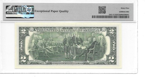2017A* CHICAGO STAR (G* Block) $2 FRN PMG 65 EPQ GEM UNCIRCULATED - Picture 4 of 24