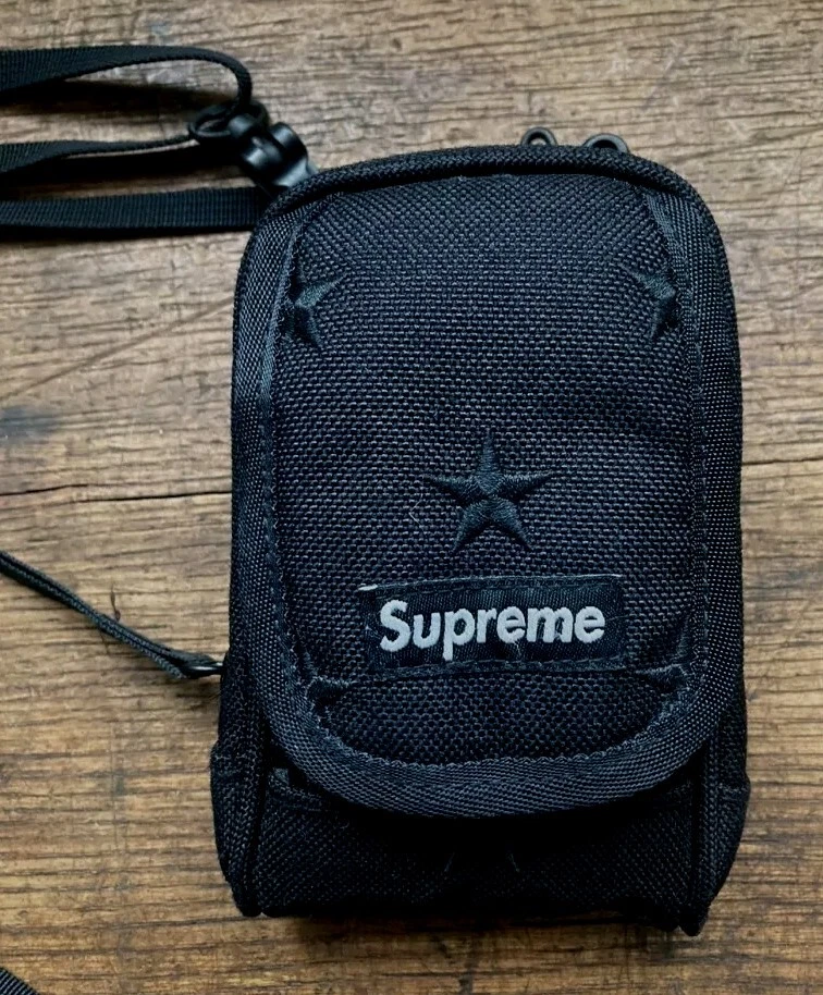 Sacoche sacoche pour appareil photo numérique FW13 Supreme Stars tissu cordura noir très rare 2013