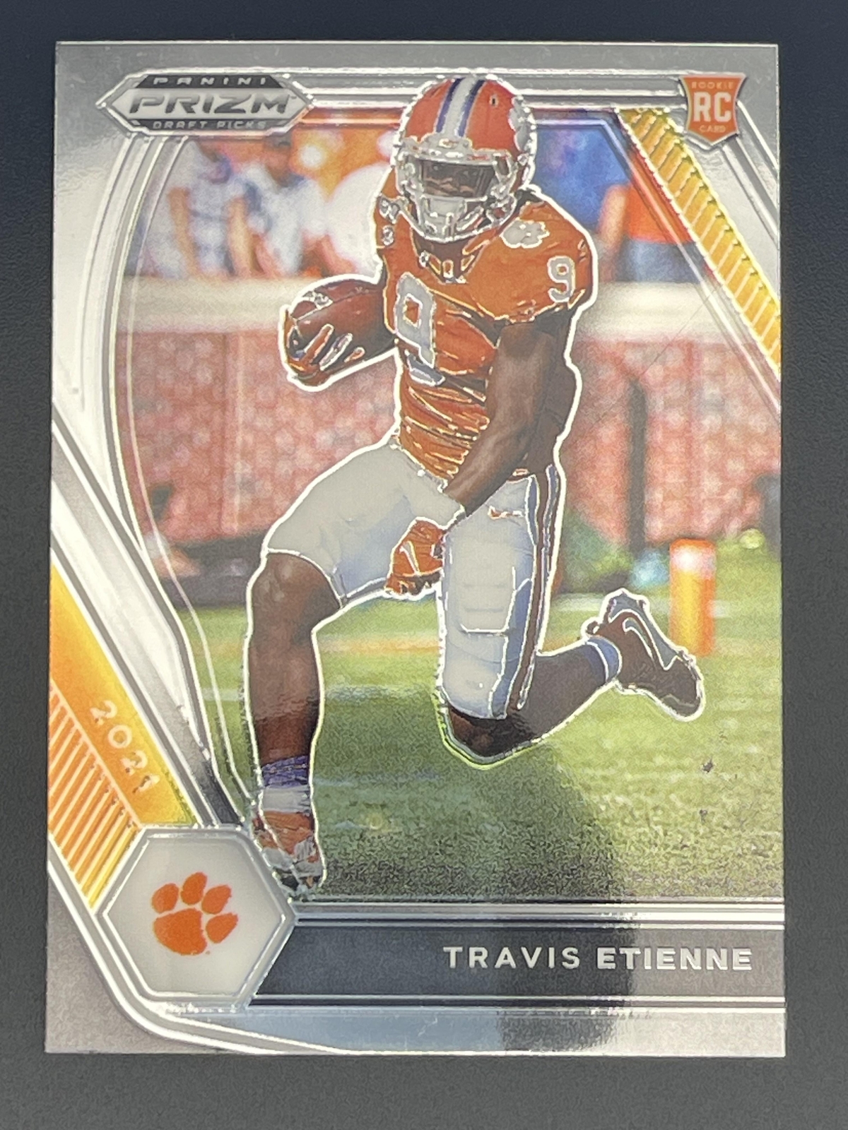 2021 Prizm Draft Picks Collegiate #107 Travis Etienne Jr. Clemson Tigers
