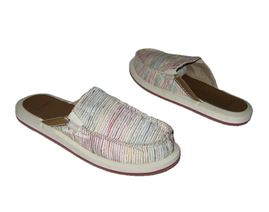 NEW SANUK YOU GOT MY BACK ST SUMMER CORD SLIP ON SLIDES SHOES WOMENS 9