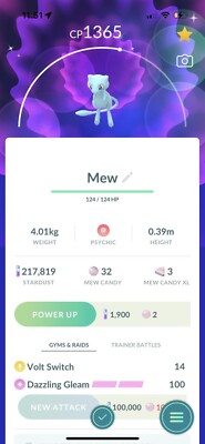   Rare Shiny Mew Pokemon  Custom OT - GO to Home
