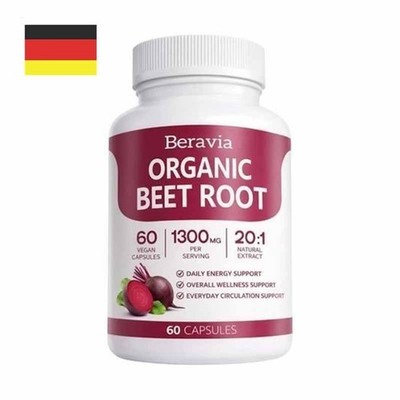 Beravia Bio-Rübenwurzel-Kapseln, rein natürlich, gentechnikfrei, 60 Stück