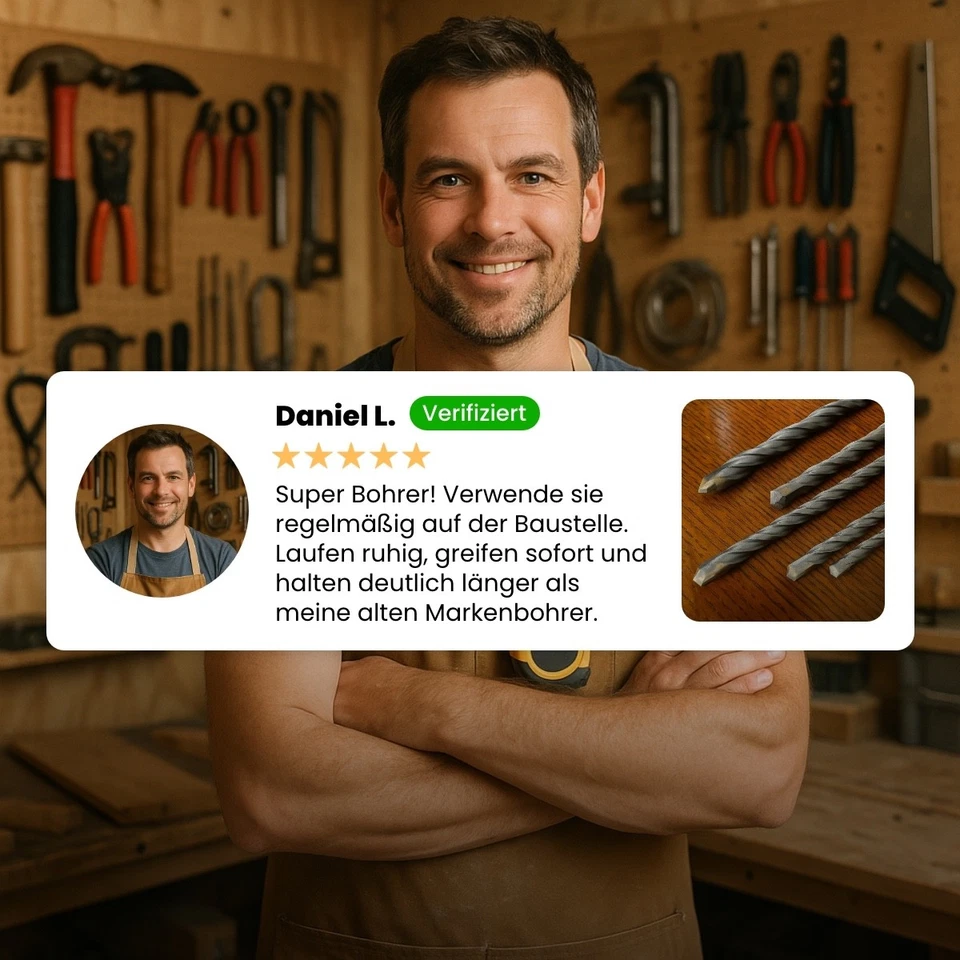 WALTER SDS Plus Bohrer Set 5-teilig, 600 mm lang, Ø 10/12/16/22/25 mm - Bild 3 von 4