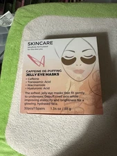 LA Splash Cosmetics Soft Caffeine De-Puffing Jelly Eye Masks 40 Pcs/20 pairs NIB