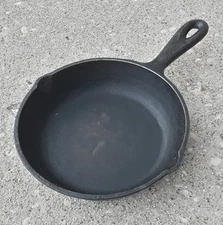 Vtg BSR Cast Iron Skillet No. 3 Frying Pan 6 5/8" Birmingham Stove And Range