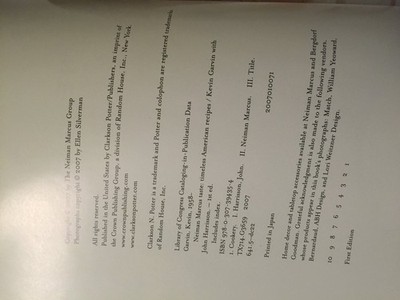 Neiman Marcus Taste: Timeless American Recipes Garvin, Kevin and Harrisson, John