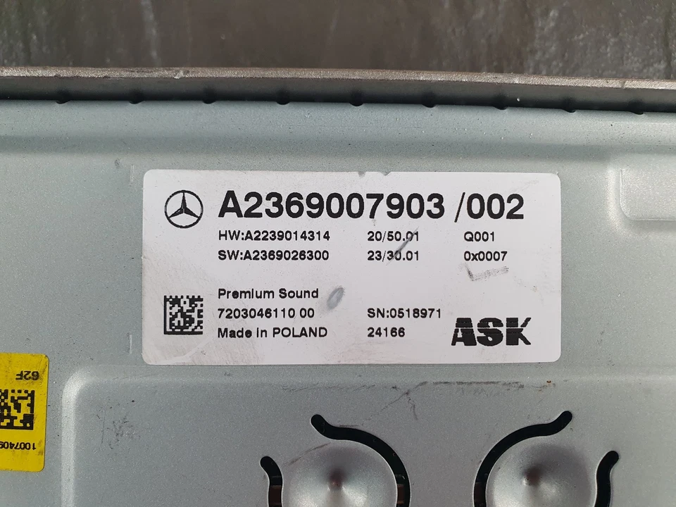 Centralina impianto audio Mercedes-Benz GLC X254 CLE W236 A2369007903 / fattura - Immagine 4 di 4