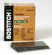 Bostitch 2 In. 16 Gauge Finish Nail