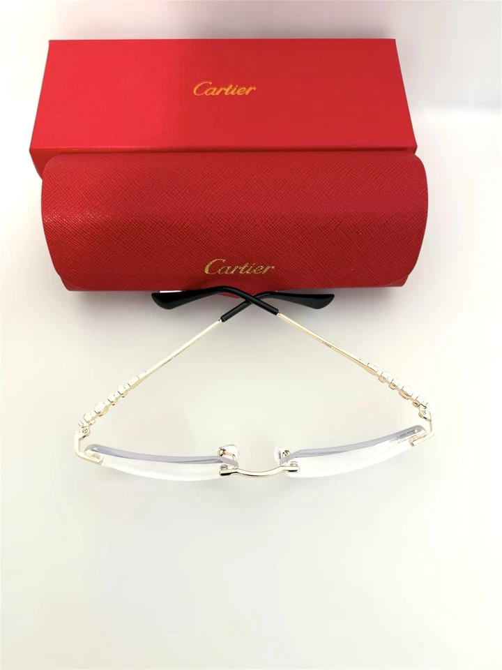 Cartier NEW Clear Lens Sunglasses In Box/Clear Sunglasses FREE SHIPPING - Image 3 of 4