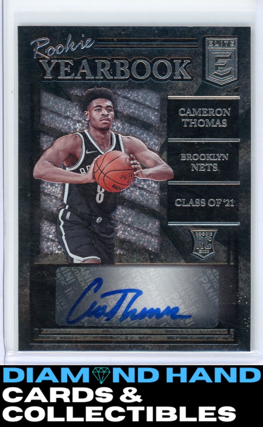 2021-22 Donruss Elite #RY-CTH Cameron Thomas Rookie Yearbook Autographs