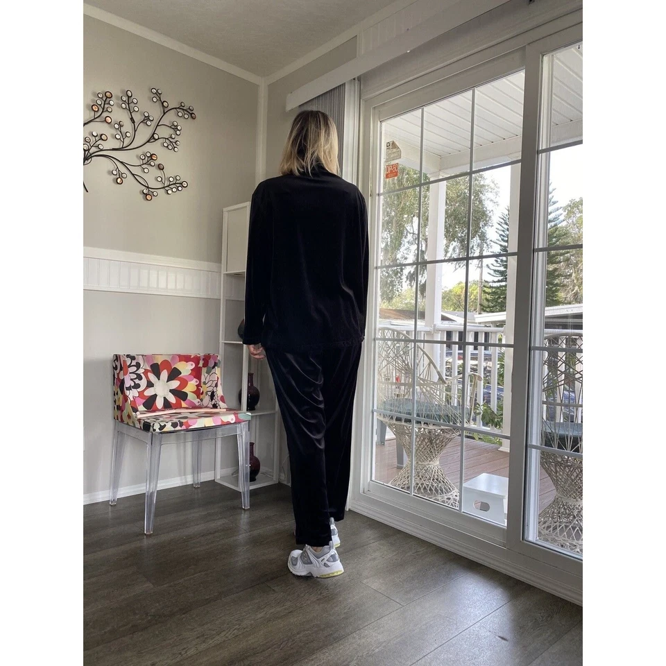 PEZZI Mujeres Terciopelo Ropa Deportiva Traje Informal 2 Piezas Chándal Trajes L Foto 3 de 4