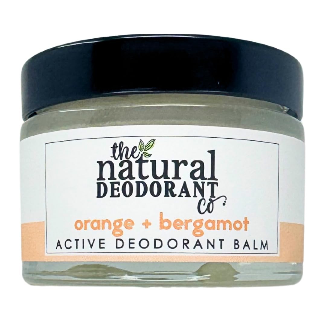 The Natural Deodorant Co Active Deodorant Balm Orange & Bergamot 55g Aluminium