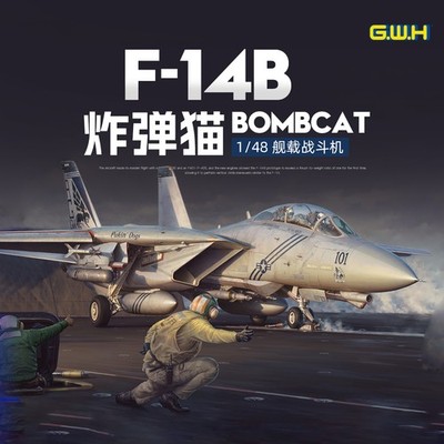 Great Wall Hobby L4833 1/48 Scale F-14B''BOMBCAT''Fighter Model Kit