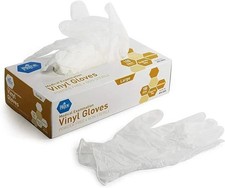 MedPride / MED Pride - LARGE Powder-Free Vinyl Exam Gloves - Box Of 100
