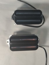 Dual Rail Humbuckers Black 15k Bridge 8k Neck Ceramic Magnet Nickel Silver