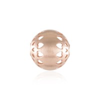 Cavill SilberanhäNger Herz Perle 925 Sterling Silber RoséVergoldet 16X15Mm