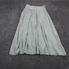 LILYSILK Dress Pants Womens 14 Mint Green Wide-Leg Pleated Silk Palazzo NWT
