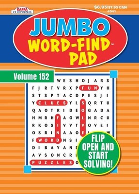 Jumbo Word-Finds Word Search Flip Pad Puzzle Book