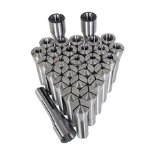 29 Pcs R8 Spring Collet Set Fractional 1/32" To 1" High Precision