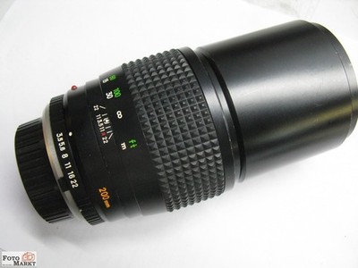 Minolta MC Tele-Rokkor Objektiv 3,5/200 mm Teleobjektiv für SLR-Kamera - Top