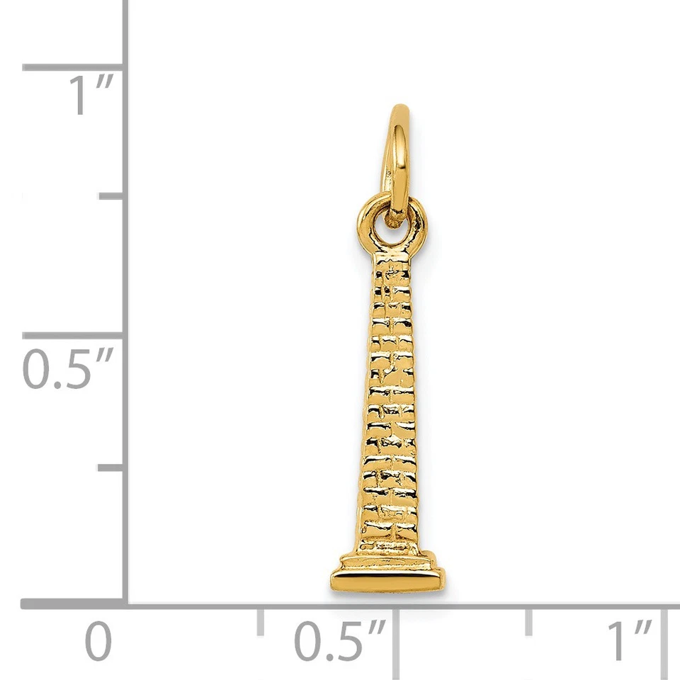 14K 3-D Washington памятник подвеска A4756 - Изображение 3 из 3