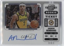 2022 Panini Contenders Optic Rookie Ticket Variation Andrew Nembhard Auto 07mp