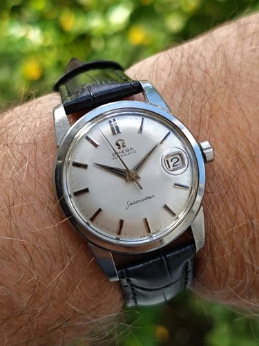 Omega Seamaster Calendar Automatic Officially Patent Mens Watch Circa 1958