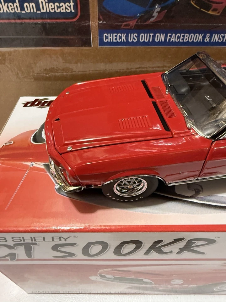 1968 MUSTANG SHELBY GT 500KR convertible GMP 1:24 DIECAST #303/1000 - Image 3 of 4