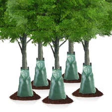 LEADZM 5 Pack 20 Gallon Slow Release Tree Watering Bag, Drip Irrigation System f