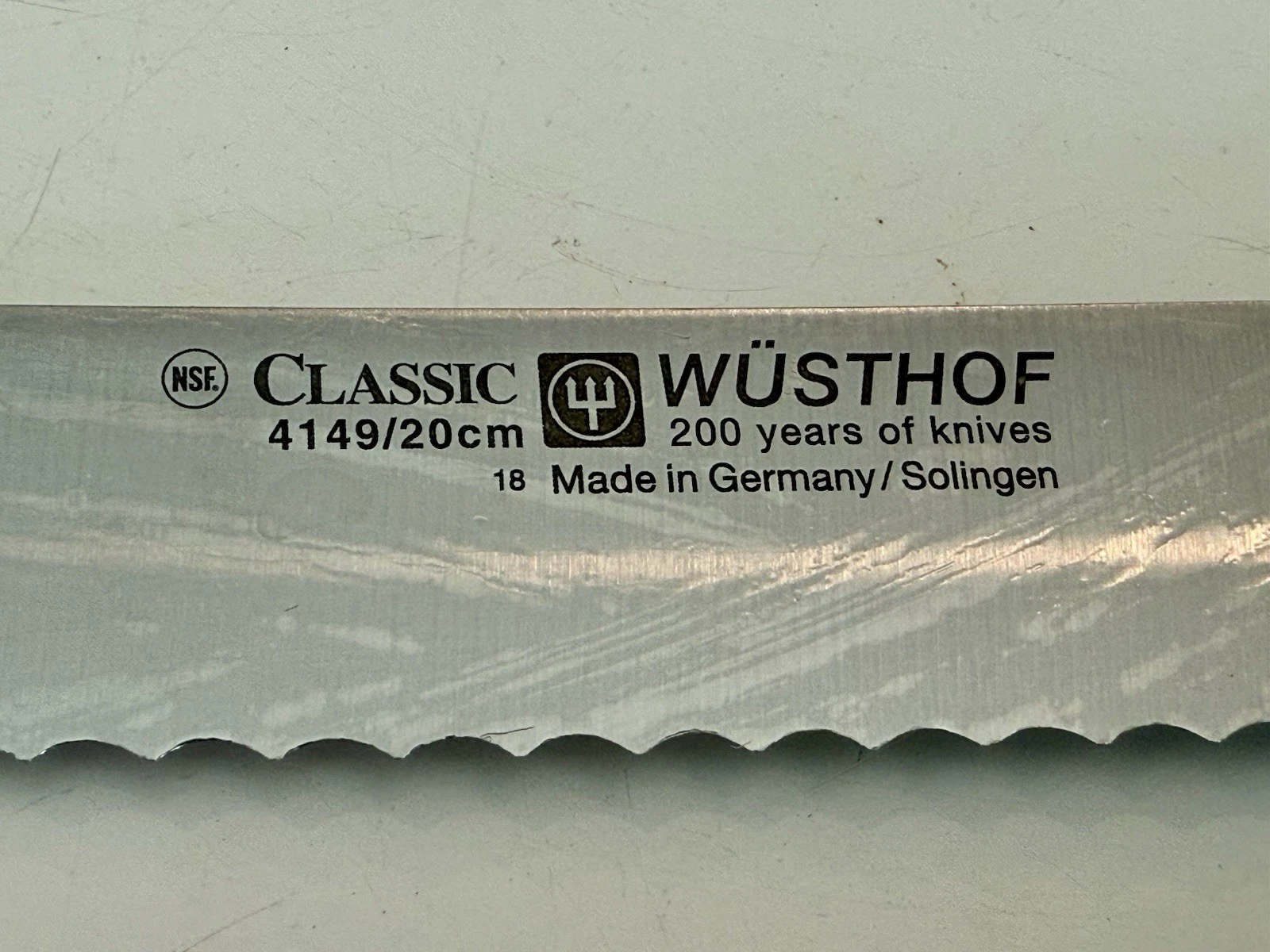 WÜSTHOF Classic 4149 8” Bread Knife – 200 Years Edition Made in Solingen Germany