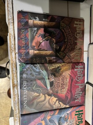 Harry Potter 1-7 COMPLETE SERIES Hardcover Books JK Rowling reading copies!!