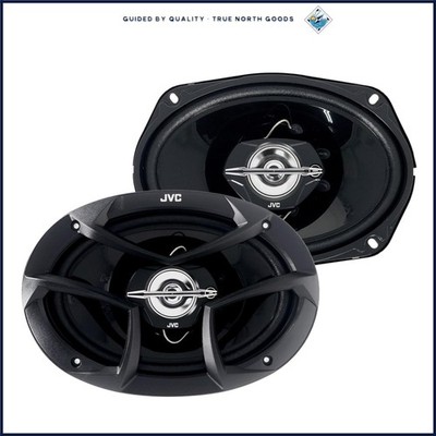 Black 3-Way Car Audio Speakers for Improved Sound and Easy Vehicle Compatibility