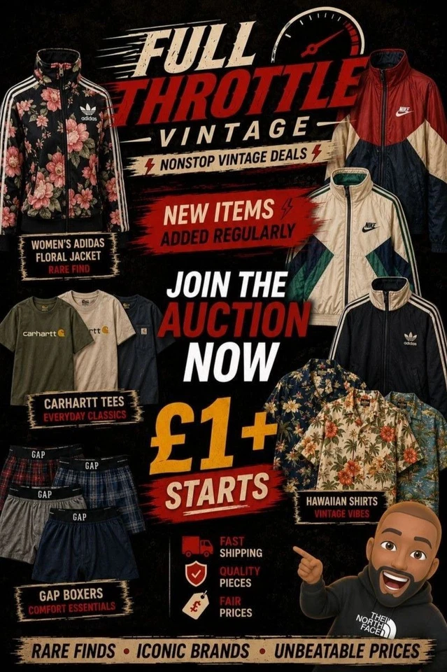 £1+ Live! S - 5XL | Nike | Adidas | Carhartt | Zara | Mens/Womens