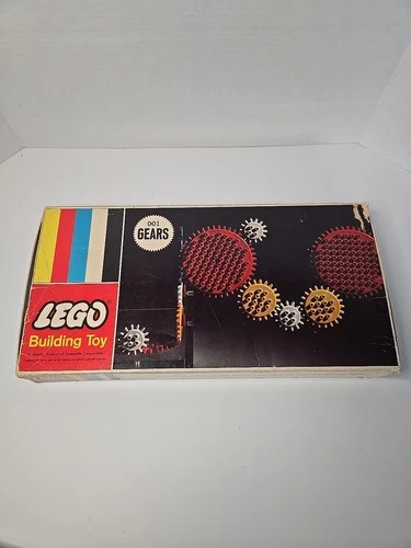 LEGO 001 Gears Set - Complete - 1966 - Maufactured By Samsonite