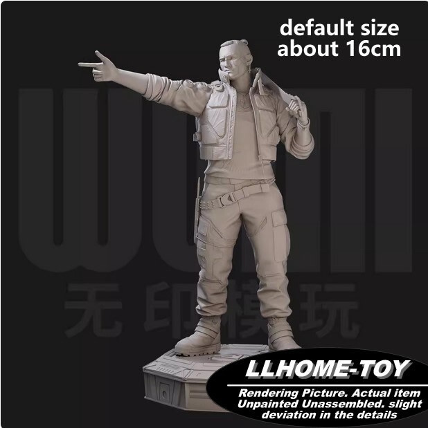 Juego Jackie Welles Hoja Resina Impresión 3D GK Figura Hágalo Usted Mismo Modelo Sin Pintar