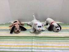 Lot of 3 Vintage Tonka Pound Puppies Purrie 1986 Tonka Small 8"