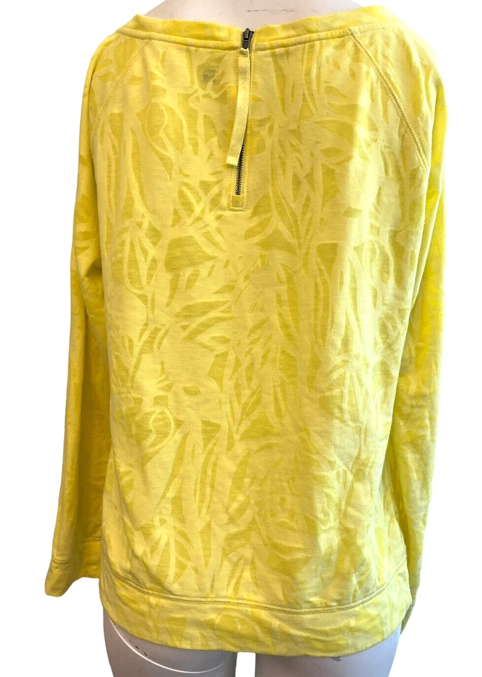 Jaqueta pulôver feminina amarela brilhante média manga longa 1/4 zíper xersão - Imagem 2 de 4