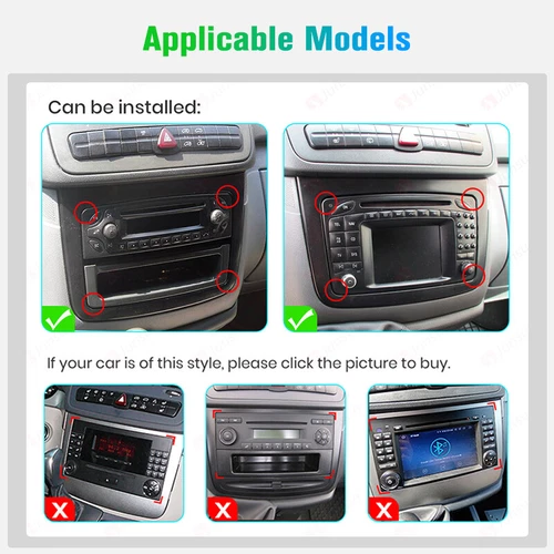 Für Mercedes-Benz Vito Viano W639 04-14 64G Android Autoradio CarPlay GPS Navi - Bild 2 von 11