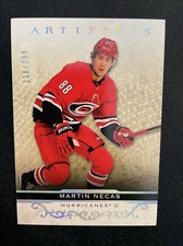 21-22 UD Artifacts Hockey Silver Parallel 76 Martin Necas /499