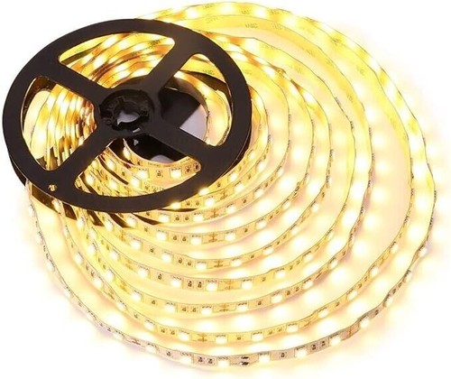 5M 5050 Extra High Brightness 16W/m Warm White 300 Flexible LED Strip Light 12V - Picture 2 of 10