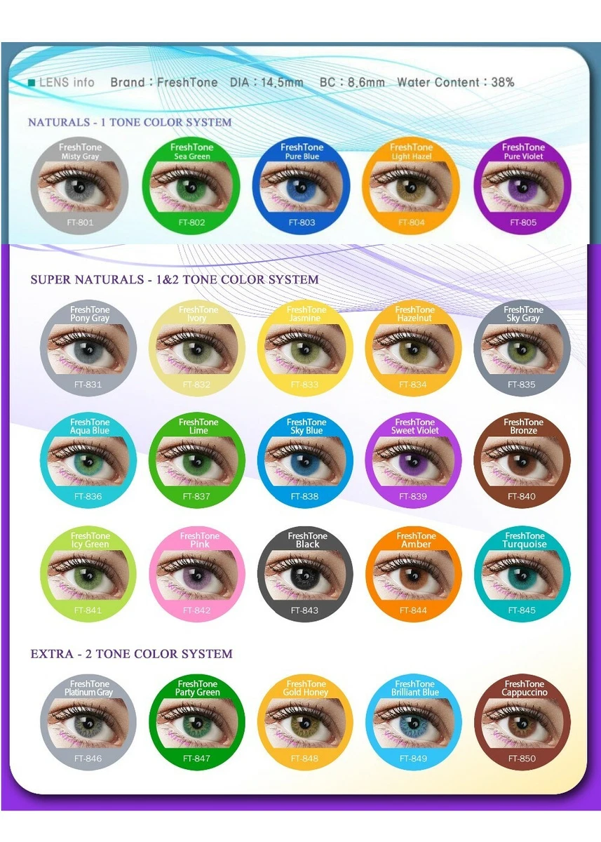 Aqua blue freshtone hot sale