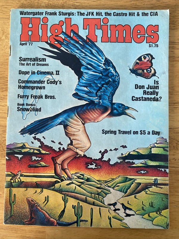 Vintage High Times Magazine April 1977  Furry Freak Comic Cocaine Castaneda