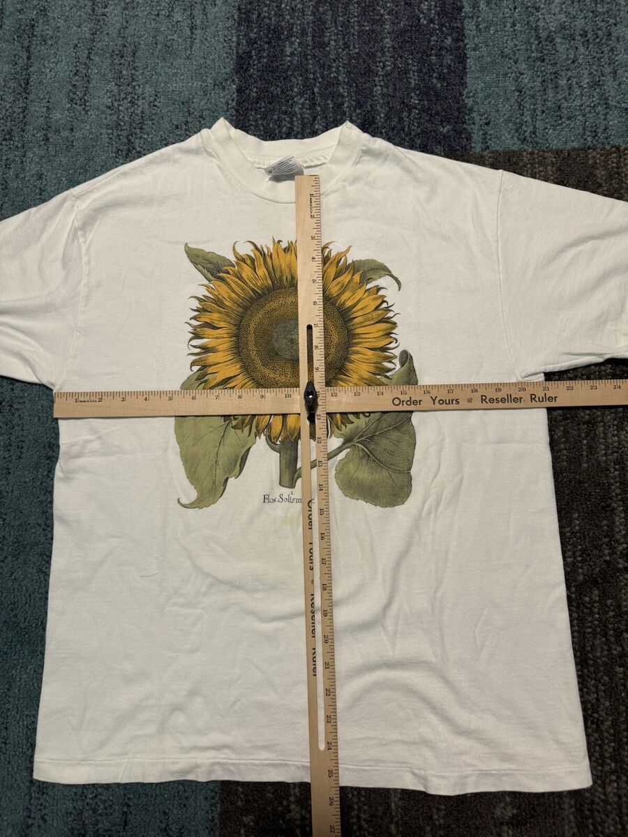 Vintage 90s Flos Solis Maior /Large Sunflower Art T-Shirt Vintage 90s Flos Solis Maior /Large Sunflower Art T-Shirt